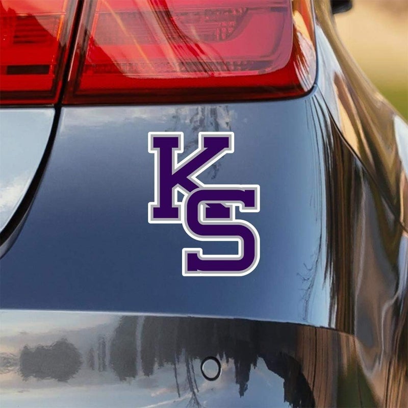 Nudge Printing Collegiate NCAA Car Decal Made from Premium Weatherproof Vinyl (Kansas State KS) - Image 2